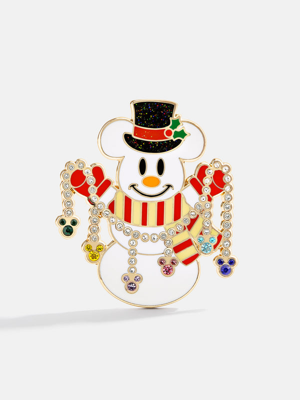 Disney Mickey Mouse Snowman Pin - Disney Snowman Pin