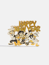 BaubleBar Disney Mickey & Friends Happy New Year Pin - Gold/Black - 
    Ends Tonight: Take an Extra 25% Off Sale
  
