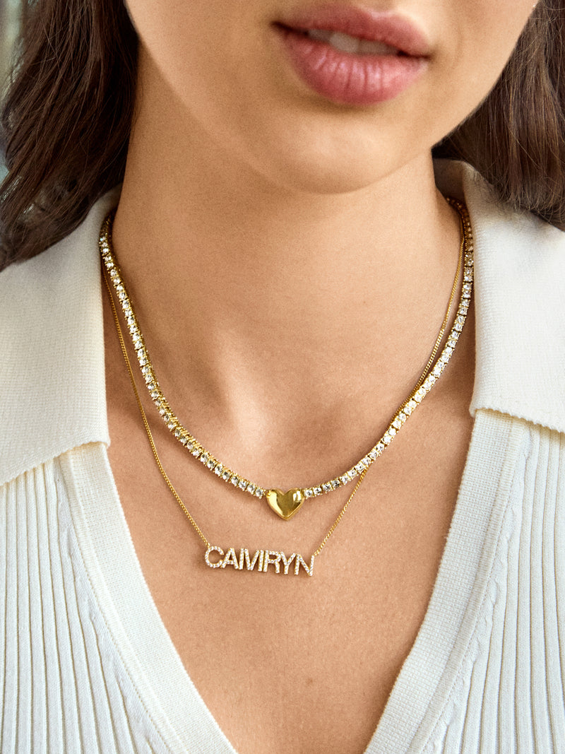 BaubleBar Heart Tennis Necklace - Heart - 
    Enjoy 20% Off Necklaces – For a Limited Time
  
