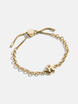 BaubleBar Chunky Chain Initial Bracelet - Gold - 
    Gold chunky initial bracelet
  
