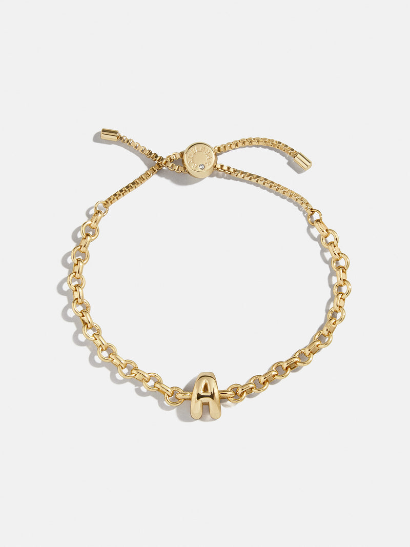 BaubleBar A - 
    Gold chunky initial bracelet
  
