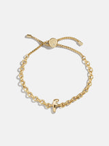 BaubleBar F - 
    Gold chunky initial bracelet
  
