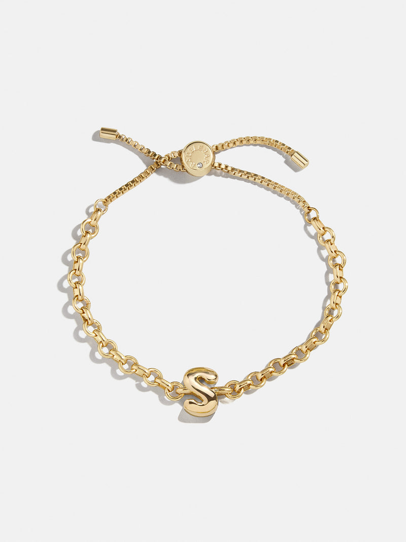 BaubleBar S - 
    Gold chunky initial bracelet
  
