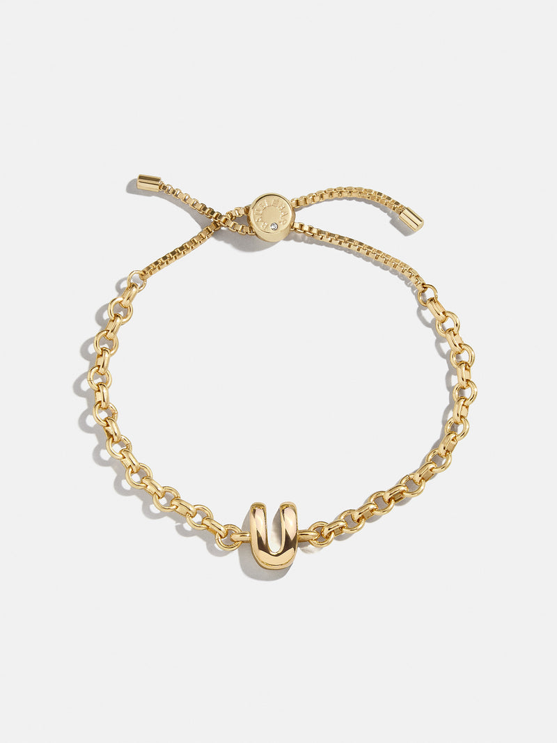 BaubleBar U - 
    Gold chunky initial bracelet
  
