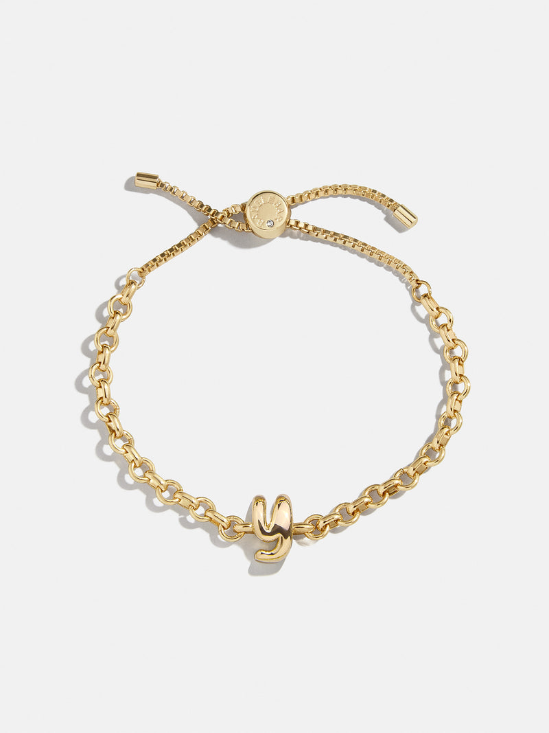 BaubleBar Y - 
    Gold chunky initial bracelet
  
