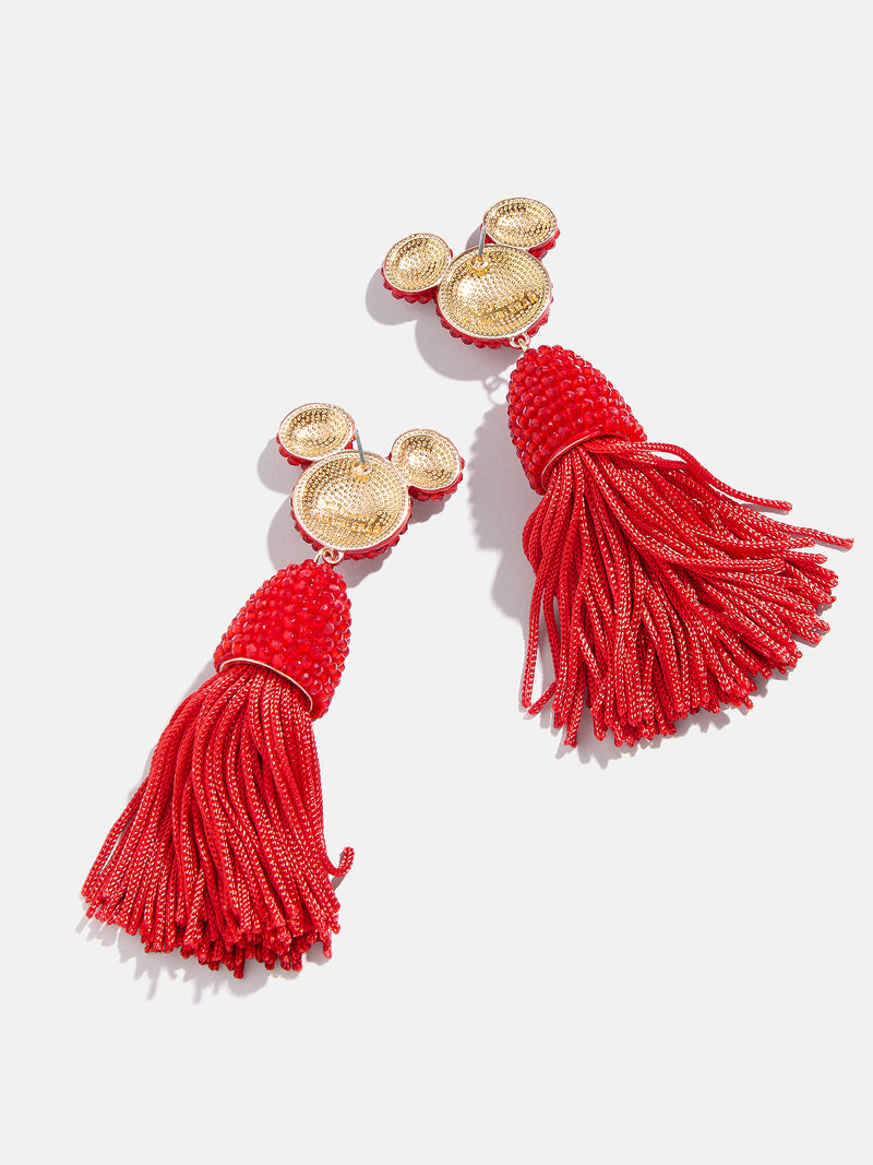 BaubleBar Disney Mickey Mouse Tassel Earrings - Red - 
    Disney red tassel earrings
  
