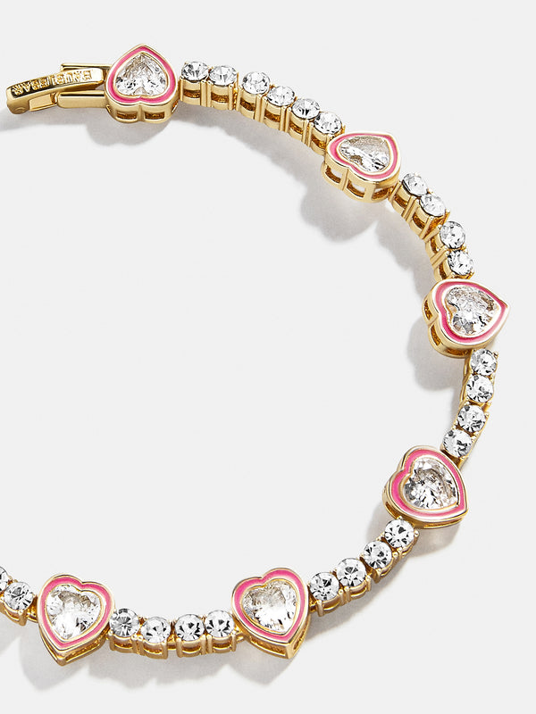 Daphne Tennis Bracelet - Pink