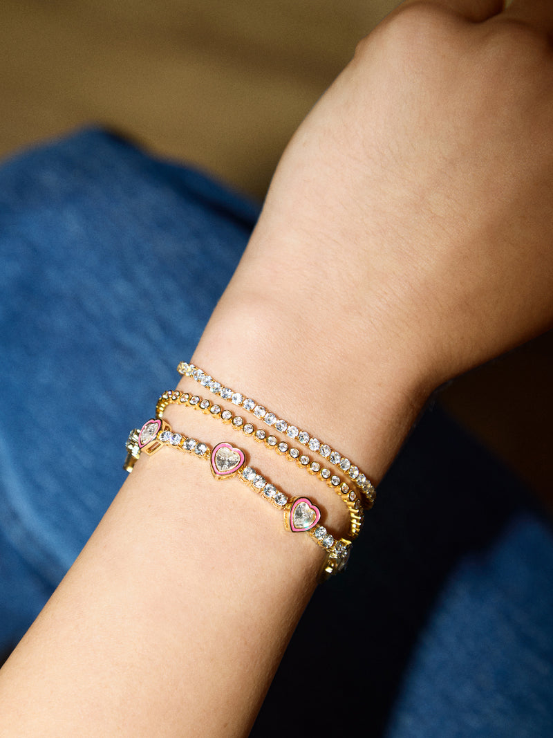 BaubleBar Daphne Tennis Bracelet - Pink - 
    Enjoy 25% Off: One week only
  
