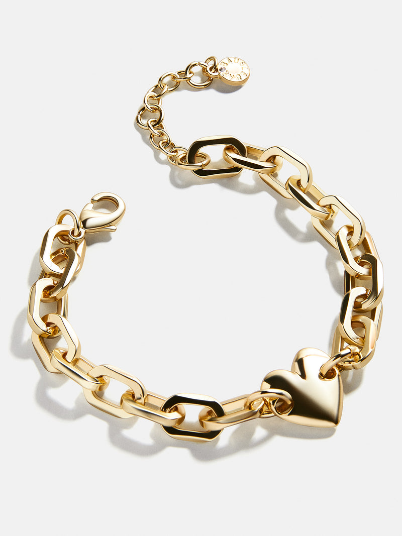 BaubleBar Leah Bracelet - Gold - 
    Chunky heart bracelet
  
