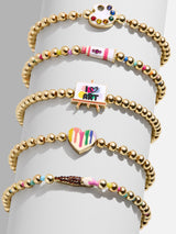 BaubleBar Creative Streak Kids' Pisa Bracelet Set - Kids' Art Set - 
    Five gold beaded stretch bracelets
  
