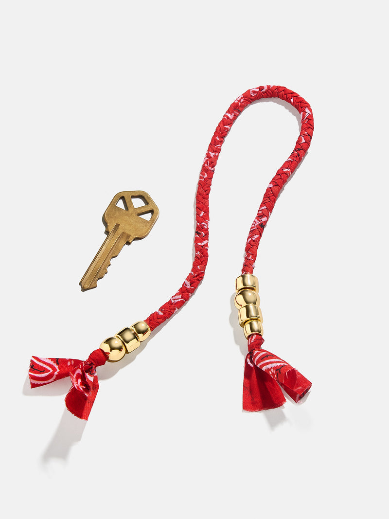 BaubleBar Kenna Braided Bandana Bag Charm - Red - 
    Braided bandana bag charm
  
