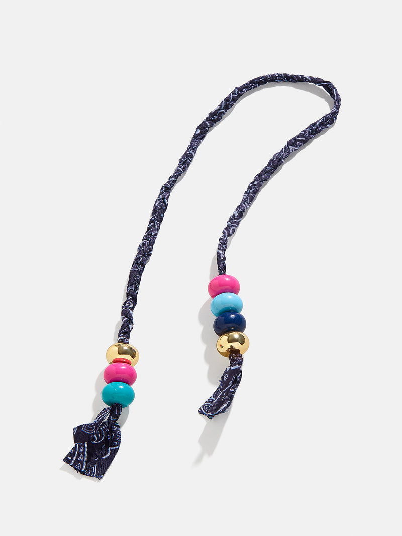 BaubleBar Braided Bandana Bag Charm - Blue - 
    Braided bandana bag charm
  
