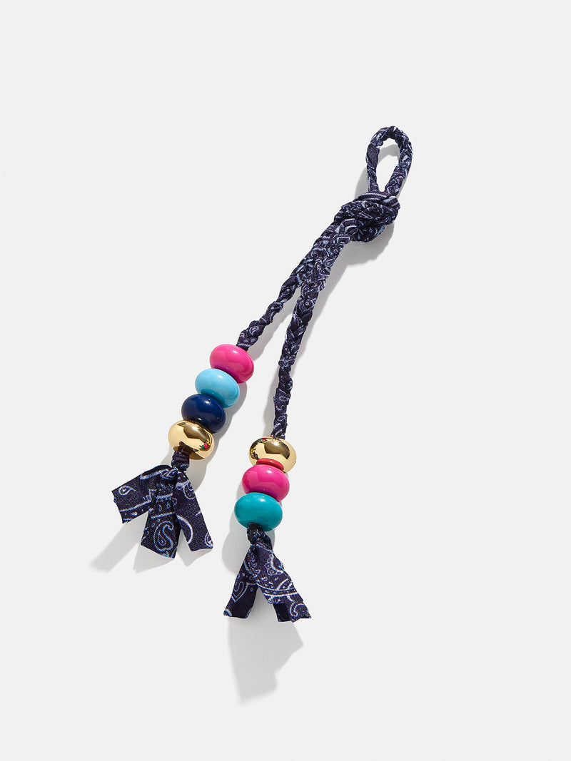 BaubleBar Braided Bandana Bag Charm - Blue - 
    Braided bandana bag charm
  
