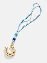 BaubleBar Lucky Hoof Bag Charm - Blue - 
    Gold horseshoe bag charm
  
