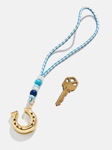 BaubleBar Lucky Hoof Bag Charm - Blue - 
    Gold horseshoe bag charm
  
