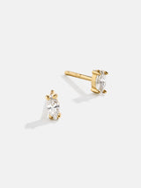 BaubleBar Luna 18K Gold Kids' Earrings - Gold/Pavé - 
    18K Gold Plated Sterling Silver, Cubic Zirconia Stones
  
