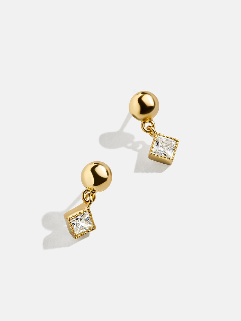 Jada 18K Gold Kids' Earrings - Gold/Pavé