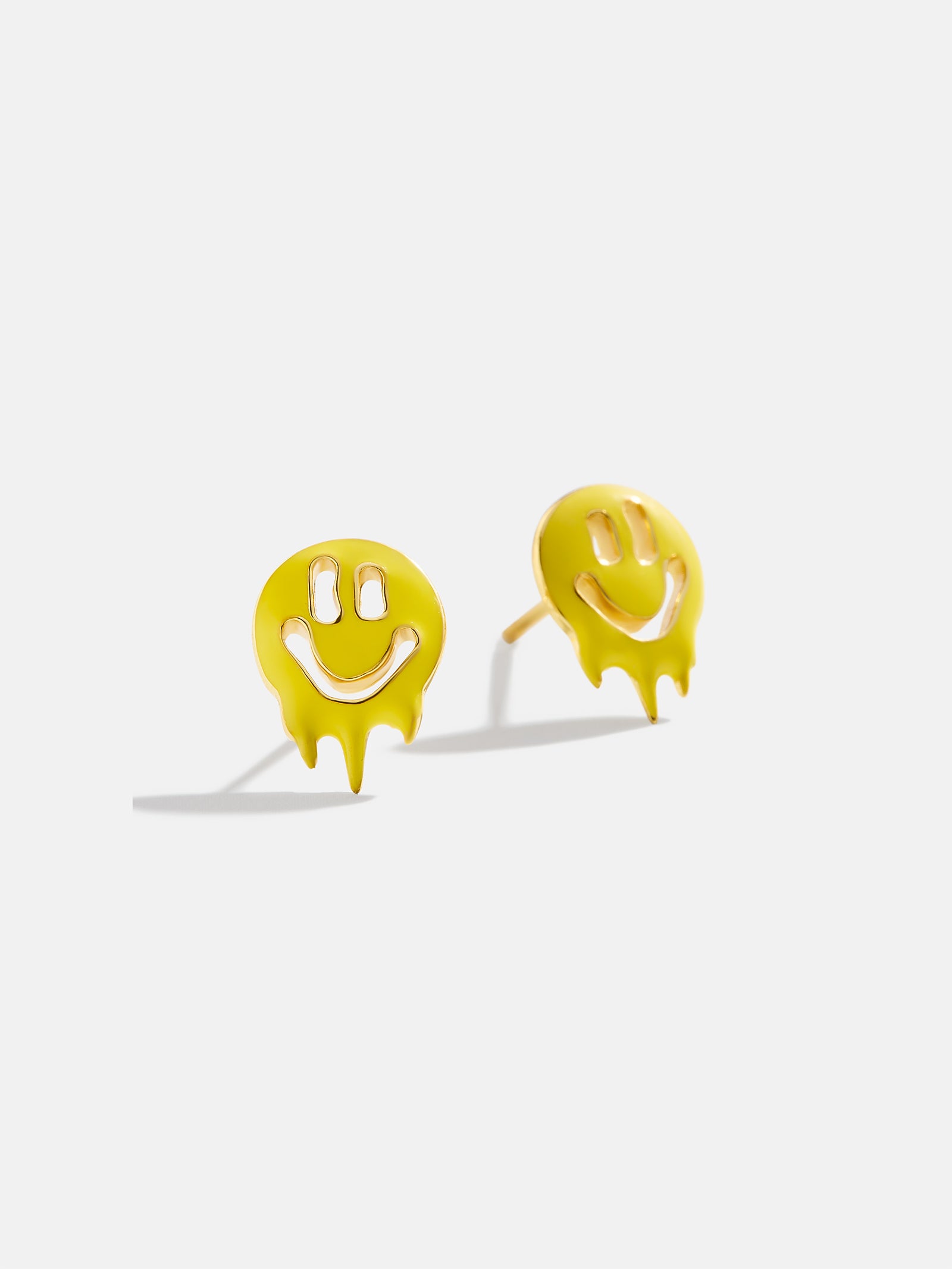 Smile Drip 18K Gold Kids' Earrings - Smiley