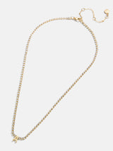 BaubleBar Ruth Initial Tennis Necklace - Gold/Pavé - 
    Ends Tonight: Take an Extra 25% Off Sale
  
