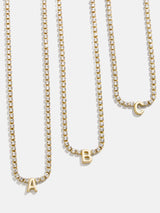 BaubleBar Ruth Initial Tennis Necklace - Gold/Pavé - 
    Black Friday Deal​
  
