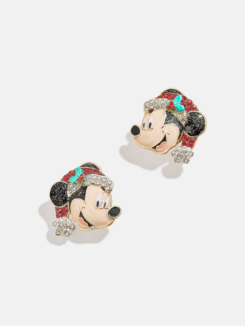 BaubleBar Disney Mickey Mouse Holly Jolly Earrings - Mickey Mouse - 
    Disney Mickey Mouse holiday stud earrings
  
