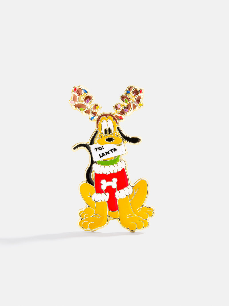 BaubleBar Disney Pluto Letter to Santa Pin - Pluto - 
    Officially licensed Disney collectible pin
  
