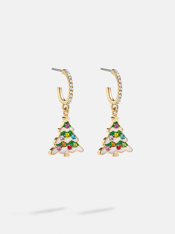 Spruced Up Kids' Christmas Tree Earrings - Kids Christmas Tree Earrings