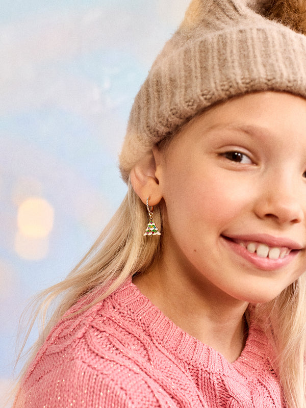 Spruced Up Kids' Christmas Tree Earrings - Kids Christmas Tree Earrings