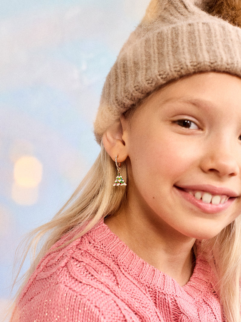 BaubleBar Spruced Up Kids' Christmas Tree Earrings - Kids Christmas Tree Earrings - 
    Kids' Christmas tree earrings
  
