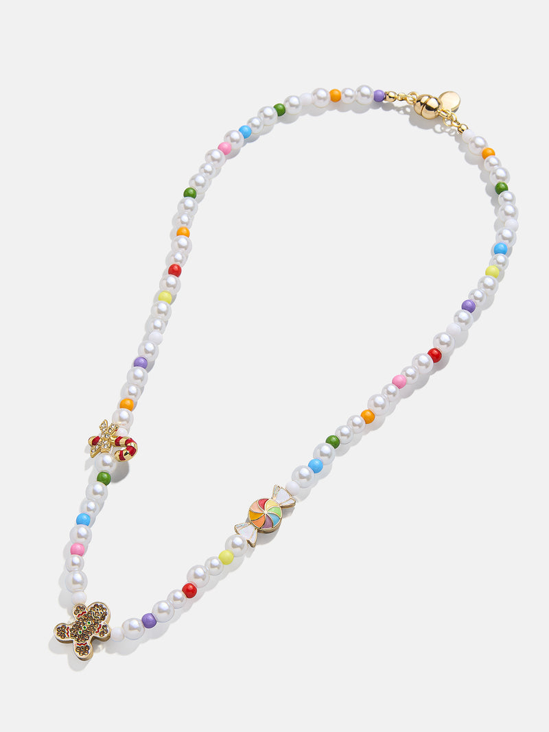 BaubleBar Sweet Christmas Kids' Charm Necklace - White/Light Multi - 
    Kids holiday charm necklace
  
