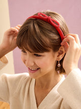 BaubleBar That's A Wrap Kids' Headband - Red - 
    Kids' holiday headband
  
