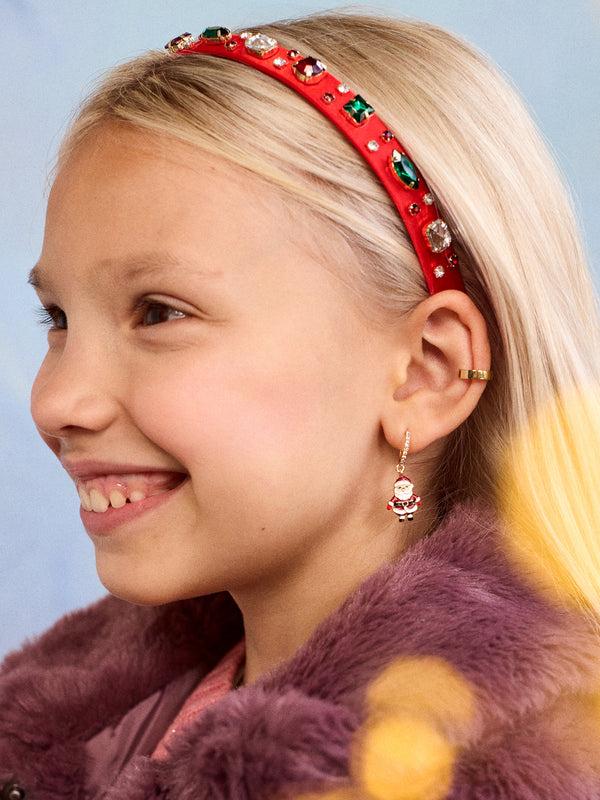 Ho Ho Ho Kids' Santa Earrings - Kids Santa Earrings