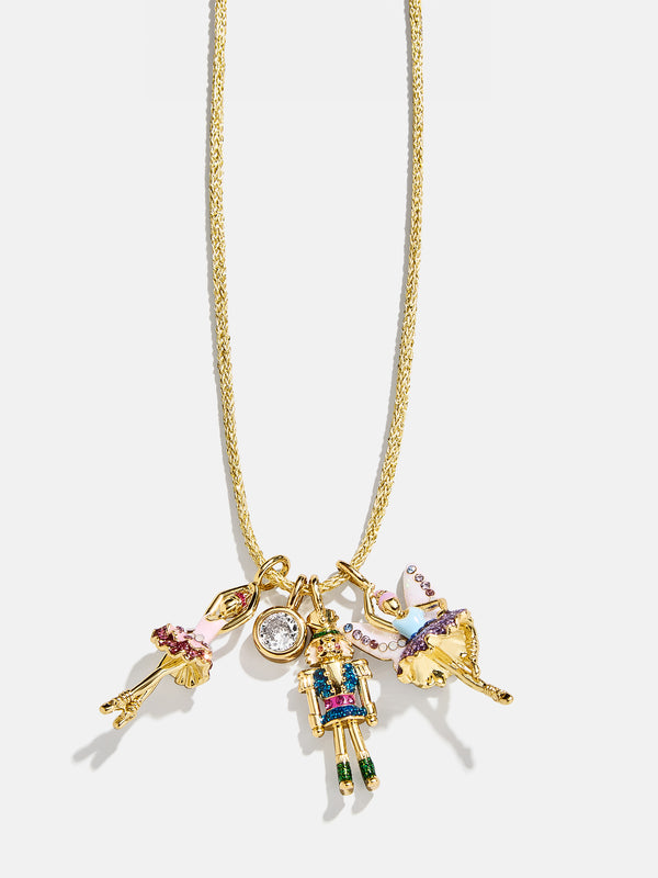 Night At The Ballet Kids' Charm Necklace - Gold