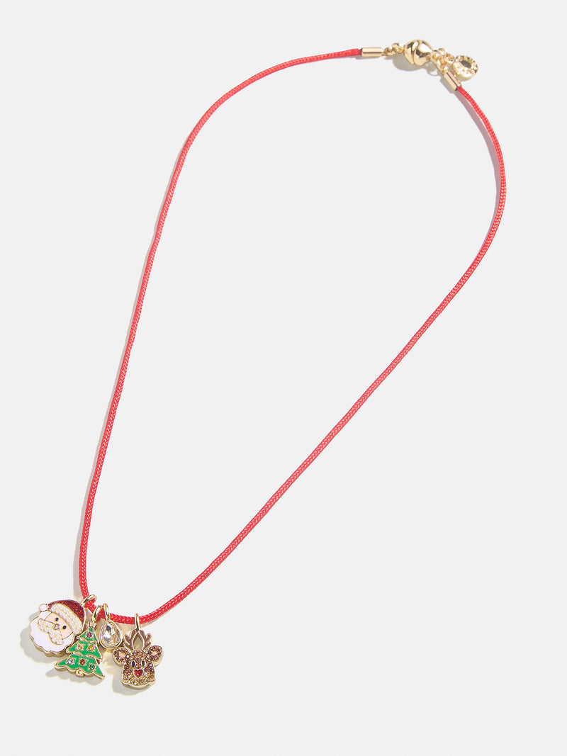 BaubleBar Ho Ho Ho Kids' Charm Necklace - Red - 
    Kids' holiday charm necklace
  
