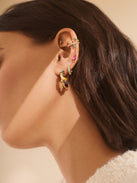 Merry & Bright Hoop Earrings - Gold/Multi