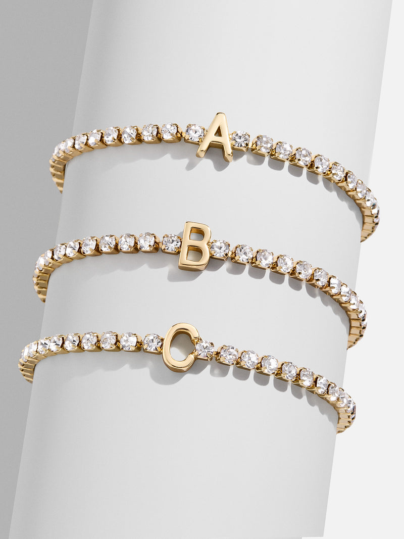 BaubleBar Lyanna Initial Tennis Bracelet - Initial Tennis Bracelet - 
    Black Friday Deal​
  
