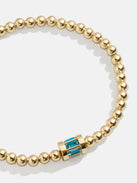 Tatum Birthstone Bracelet - Blue Zircon