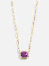 BaubleBar Born For You Birthstone Necklace - Amethyst - 
    Black Friday Deal​
  
