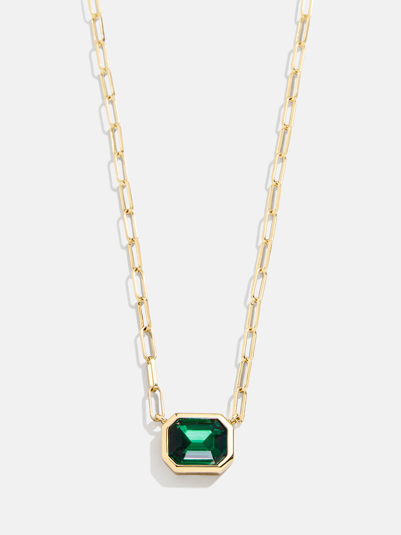 Born For You Birthstone Necklace - Emerald