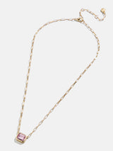 BaubleBar Born For You Birthstone Necklace - Light Amethyst - 
    Black Friday Deal​
  
