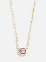 BaubleBar Born For You Birthstone Necklace - Light Amethyst - 
    Black Friday Deal​
  
