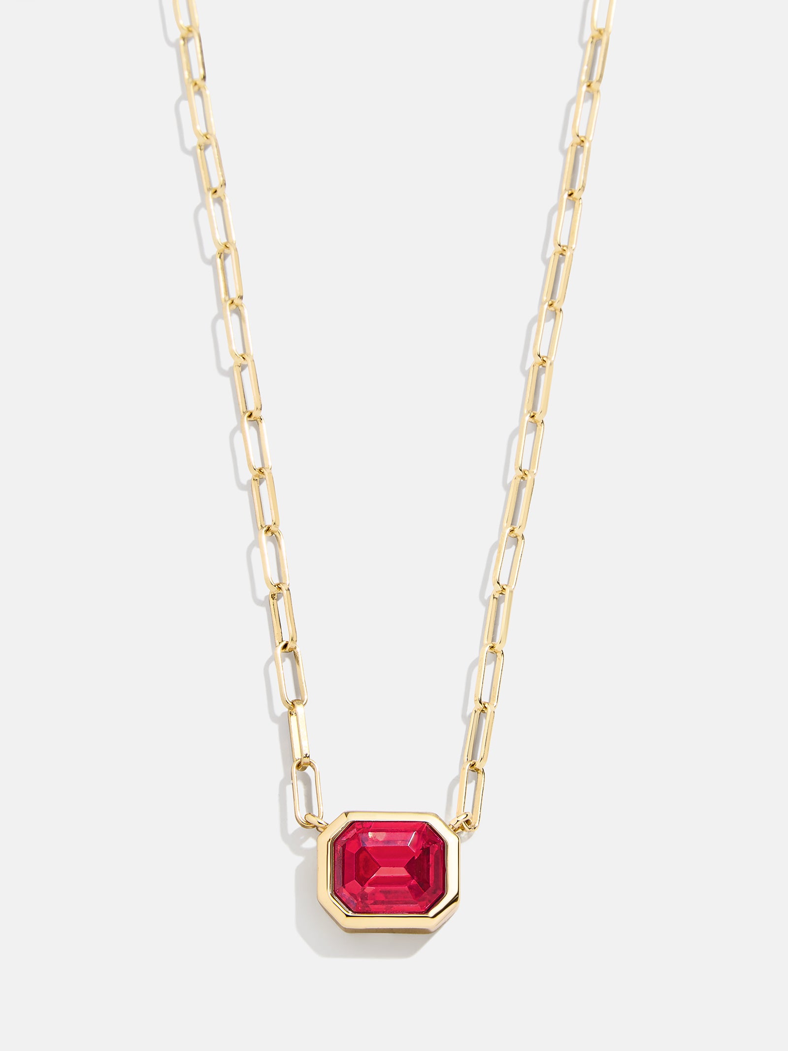 Born For You Birthstone Necklace - Ruby