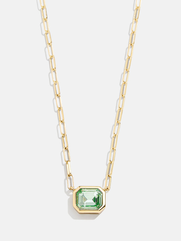 Born For You Birthstone Necklace - Peridot