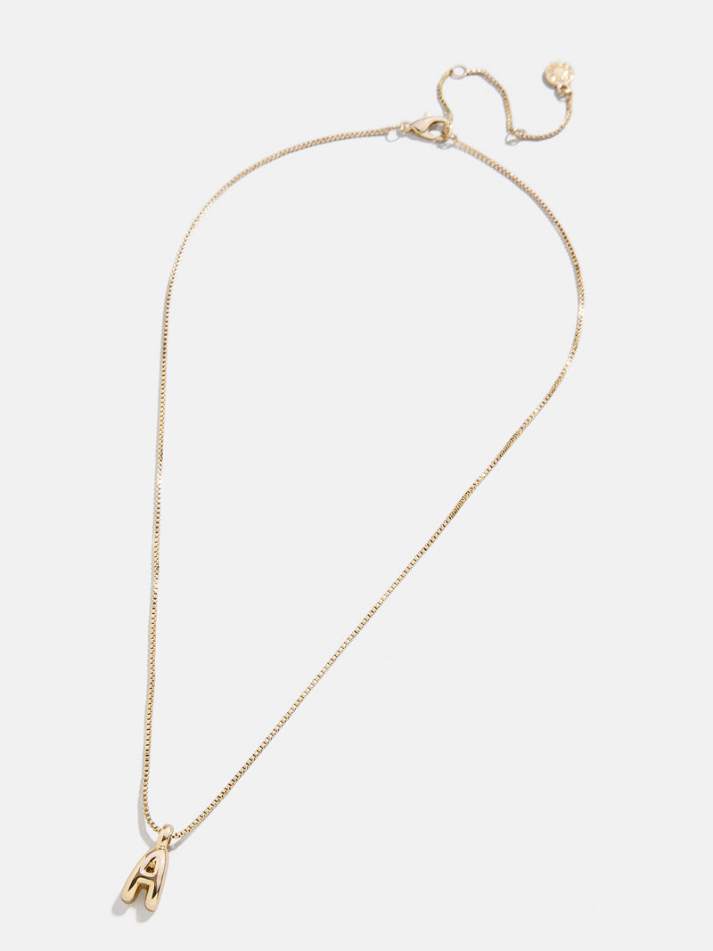 BaubleBar Gwen Mini Bubble Initial Necklace - Gold - 
    Bubble initial necklace
  
