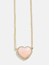 BaubleBar Freya Heart Necklace - Rose Quartz - 
    Black Friday Deal​
  
