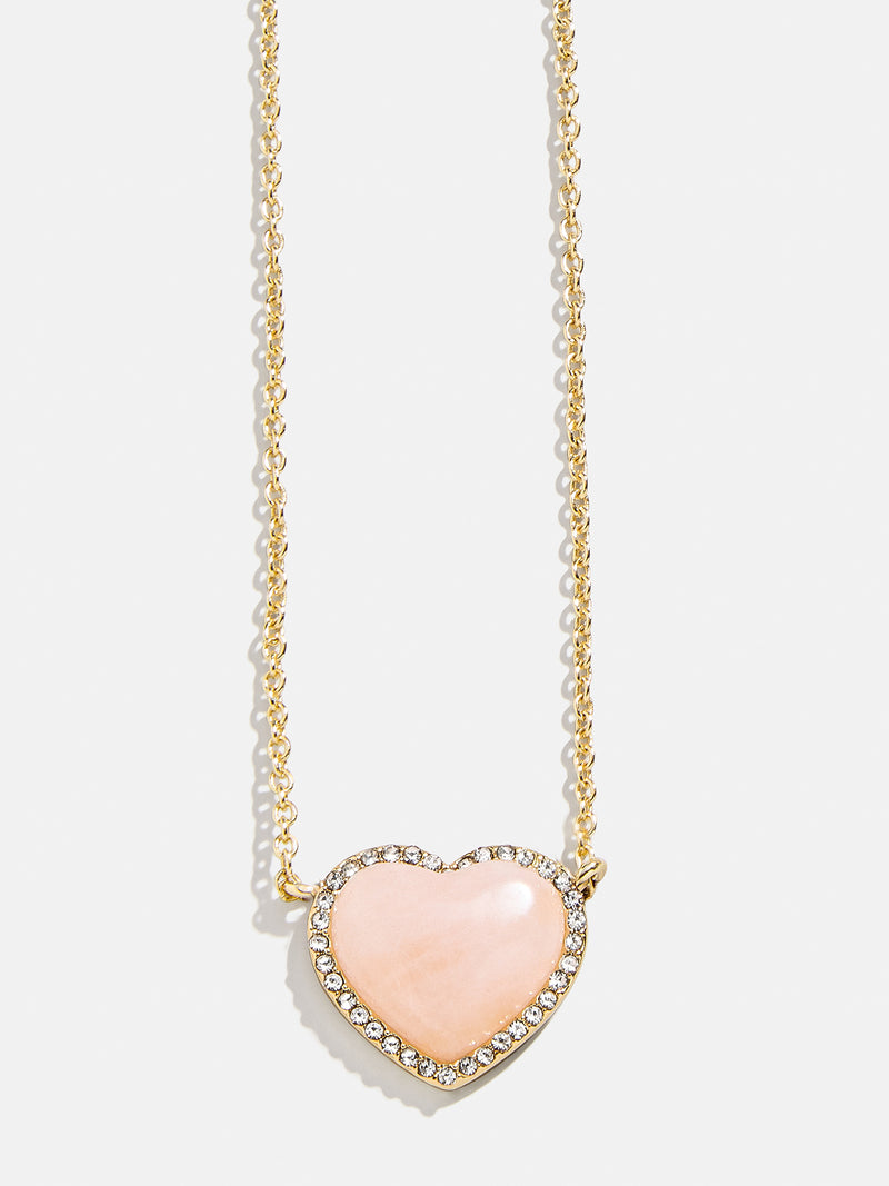 BaubleBar Freya Heart Necklace - Rose Quartz - 
    Black Friday Deal​
  
