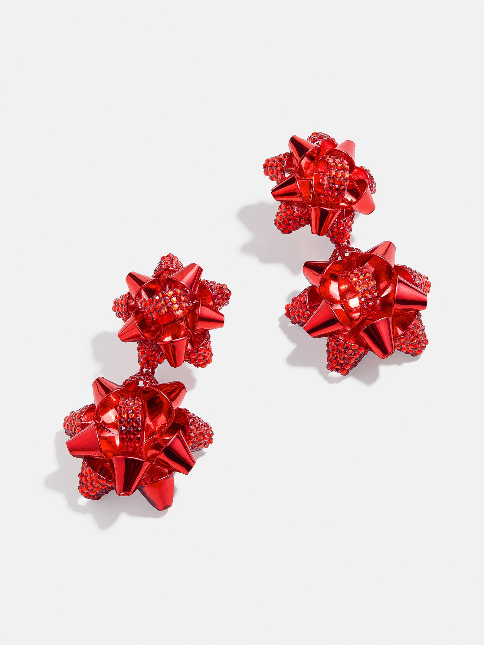 Carol Statement Earrings - Red