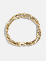 BaubleBar H - 
    Gold beaded bracelet
  
