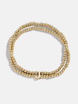 BaubleBar J - 
    Gold beaded bracelet
  
