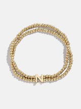 BaubleBar N - 
    Gold beaded bracelet
  
